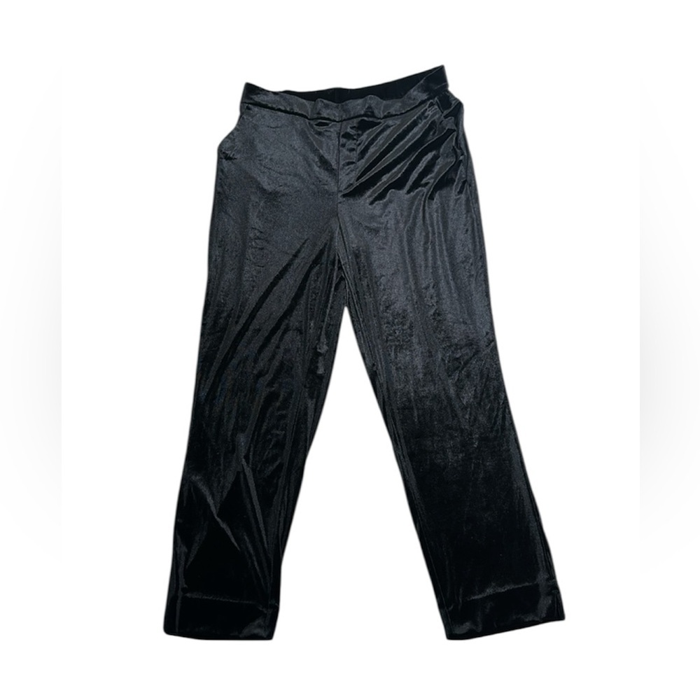 Banana Republic black velvet pullon pants size 12